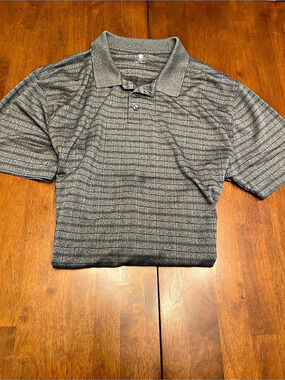 Saddlebred Men's Plaid Polo Gray Size XL Like New
